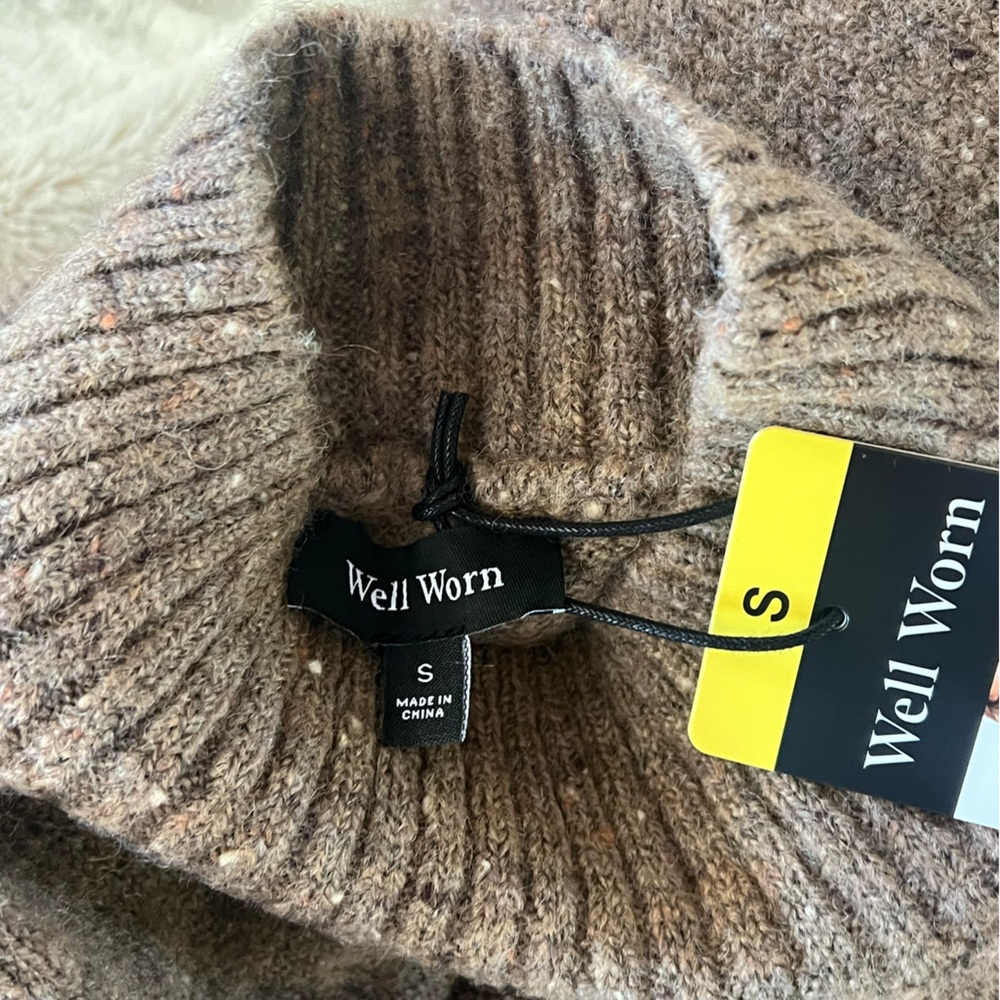 🆕 Brand: “Well Worn” Ladies' Nep Yarn Sweater - Picture 13 of 13
